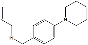 {[4-(piperidin-1-yl)phenyl]methyl}(prop-2-en-1-yl)amine Struktur