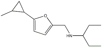 {[5-(2-methylcyclopropyl)furan-2-yl]methyl}(pentan-3-yl)amine Struktur