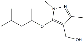 {1,3-dimethyl-5-[(4-methylpentan-2-yl)oxy]-1H-pyrazol-4-yl}methanol Struktur