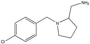 {1-[(4-chlorophenyl)methyl]pyrrolidin-2-yl}methanamine Struktur