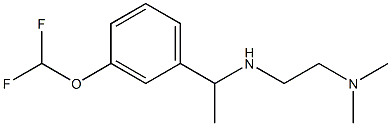 {1-[3-(difluoromethoxy)phenyl]ethyl}[2-(dimethylamino)ethyl]amine Struktur