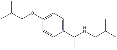 {1-[4-(2-methylpropoxy)phenyl]ethyl}(2-methylpropyl)amine Struktur