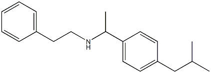 {1-[4-(2-methylpropyl)phenyl]ethyl}(2-phenylethyl)amine Struktur