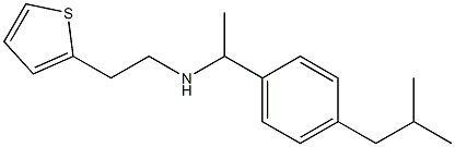 {1-[4-(2-methylpropyl)phenyl]ethyl}[2-(thiophen-2-yl)ethyl]amine Struktur