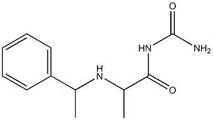 {2-[(1-phenylethyl)amino]propanoyl}urea Struktur