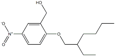 {2-[(2-ethylhexyl)oxy]-5-nitrophenyl}methanol Struktur