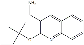 {2-[(2-methylbutan-2-yl)oxy]quinolin-3-yl}methanamine Struktur