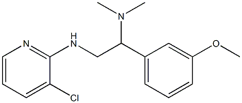 {2-[(3-chloropyridin-2-yl)amino]-1-(3-methoxyphenyl)ethyl}dimethylamine Struktur