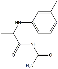 {2-[(3-methylphenyl)amino]propanoyl}urea Struktur