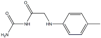 {2-[(4-methylphenyl)amino]acetyl}urea Struktur