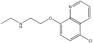 {2-[(5-chloroquinolin-8-yl)oxy]ethyl}(ethyl)amine Struktur