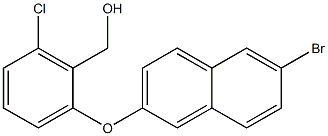 {2-[(6-bromonaphthalen-2-yl)oxy]-6-chlorophenyl}methanol Struktur