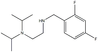 {2-[bis(propan-2-yl)amino]ethyl}[(2,4-difluorophenyl)methyl]amine Struktur