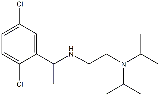 {2-[bis(propan-2-yl)amino]ethyl}[1-(2,5-dichlorophenyl)ethyl]amine Struktur