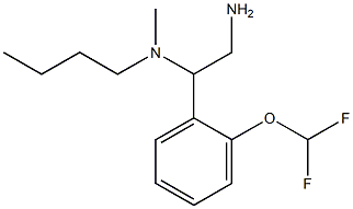 {2-amino-1-[2-(difluoromethoxy)phenyl]ethyl}(butyl)methylamine Struktur