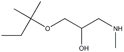 {2-hydroxy-3-[(2-methylbutan-2-yl)oxy]propyl}(methyl)amine Struktur