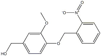 {3-methoxy-4-[(2-nitrophenyl)methoxy]phenyl}methanol Struktur