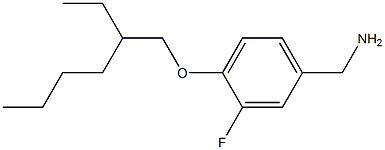 {4-[(2-ethylhexyl)oxy]-3-fluorophenyl}methanamine Struktur