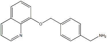 {4-[(quinolin-8-yloxy)methyl]phenyl}methanamine Struktur