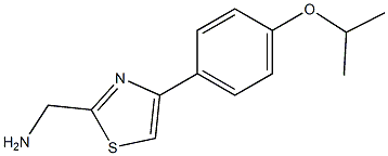 {4-[4-(propan-2-yloxy)phenyl]-1,3-thiazol-2-yl}methanamine Struktur