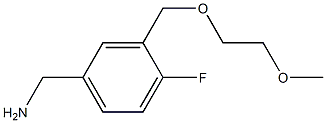 {4-fluoro-3-[(2-methoxyethoxy)methyl]phenyl}methanamine Struktur