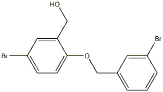 {5-bromo-2-[(3-bromophenyl)methoxy]phenyl}methanol Struktur