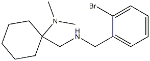 1-({[(2-bromophenyl)methyl]amino}methyl)-N,N-dimethylcyclohexan-1-amine Struktur