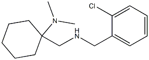 1-({[(2-chlorophenyl)methyl]amino}methyl)-N,N-dimethylcyclohexan-1-amine Struktur