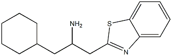 1-(1,3-benzothiazol-2-yl)-3-cyclohexylpropan-2-amine Struktur