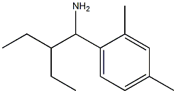 1-(1-amino-2-ethylbutyl)-2,4-dimethylbenzene Struktur