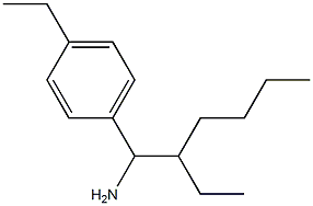 1-(1-amino-2-ethylhexyl)-4-ethylbenzene Struktur