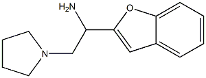 1-(1-benzofuran-2-yl)-2-(pyrrolidin-1-yl)ethan-1-amine Struktur