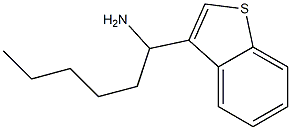 1-(1-benzothiophen-3-yl)hexan-1-amine Struktur