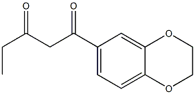 1-(2,3-dihydro-1,4-benzodioxin-6-yl)pentane-1,3-dione Struktur