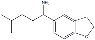 1-(2,3-dihydro-1-benzofuran-5-yl)-4-methylpentan-1-amine Struktur