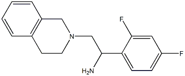 1-(2,4-difluorophenyl)-2-(3,4-dihydroisoquinolin-2(1H)-yl)ethanamine Struktur