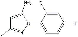 1-(2,4-difluorophenyl)-3-methyl-1H-pyrazol-5-amine Struktur