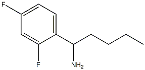 1-(2,4-difluorophenyl)pentan-1-amine Struktur