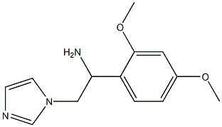 1-(2,4-dimethoxyphenyl)-2-(1H-imidazol-1-yl)ethanamine Struktur