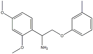 1-(2,4-dimethoxyphenyl)-2-(3-methylphenoxy)ethanamine Struktur