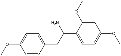 1-(2,4-dimethoxyphenyl)-2-(4-methoxyphenyl)ethan-1-amine Struktur