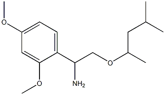 1-(2,4-dimethoxyphenyl)-2-[(4-methylpentan-2-yl)oxy]ethan-1-amine Struktur