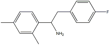 1-(2,4-dimethylphenyl)-2-(4-fluorophenyl)ethan-1-amine Struktur