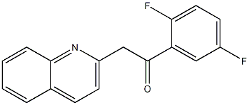 1-(2,5-difluorophenyl)-2-(quinolin-2-yl)ethan-1-one Struktur