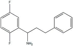 1-(2,5-difluorophenyl)-3-phenylpropan-1-amine Struktur