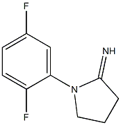 1-(2,5-difluorophenyl)pyrrolidin-2-imine Struktur