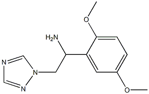 1-(2,5-dimethoxyphenyl)-2-(1H-1,2,4-triazol-1-yl)ethanamine Struktur