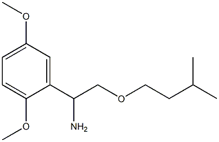 1-(2,5-dimethoxyphenyl)-2-(3-methylbutoxy)ethan-1-amine Struktur