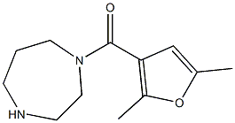 1-(2,5-dimethyl-3-furoyl)-1,4-diazepane Struktur