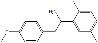 1-(2,5-dimethylphenyl)-2-(4-methoxyphenyl)ethan-1-amine Struktur